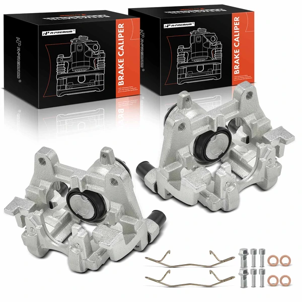 2 -Pc Brake Caliper Rear Driver & Passenger 1-Piston A-Premium APBC4016