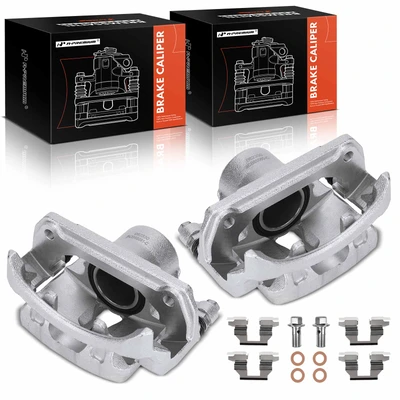 2 Pcs Front Brake Caliper with Bracket