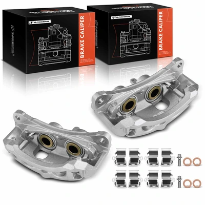 2 Pcs Rear Brake Caliper with Bracket