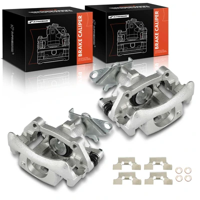 2 Pcs Rear Brake Caliper with Bracket