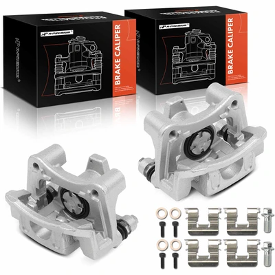 2 Pcs Rear Brake Caliper with Bracket