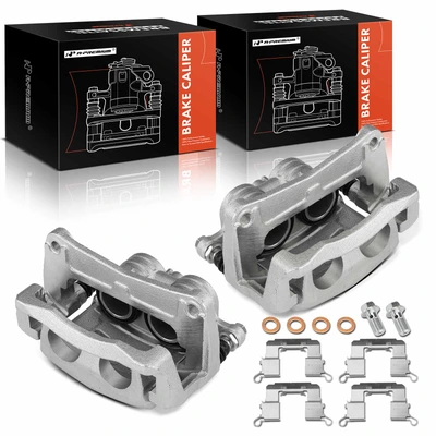 2 Pcs Front Brake Caliper with Bracket