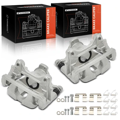 2 Pcs Rear Brake Caliper with Bracket