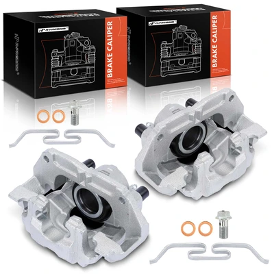2 Pcs Front Brake Caliper with Bracket