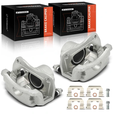 2 Pcs Front Brake Caliper with Bracket