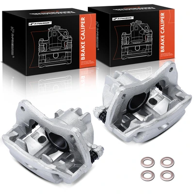 2 Pcs Front Brake Caliper with Bracket