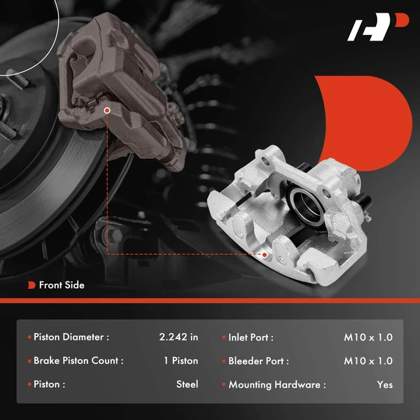 1-PC Brake Caliper, 1-Piston, A-Premium APBC4075