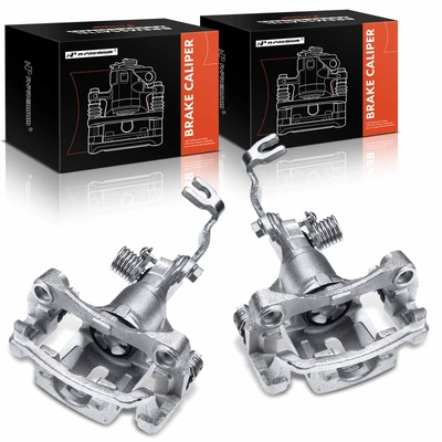 2 Pcs Rear Brake Caliper with Bracket