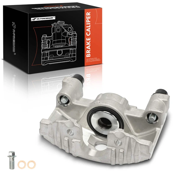 1-PC Brake Caliper, Front Right Passenger Side, 1-Piston, A-Premium APBC4000