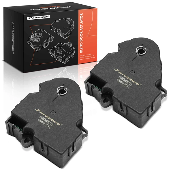 2 Pcs Main HVAC Blend Door Actuator with 5-Pin for Chevy Traverse GMC Acadia Buick