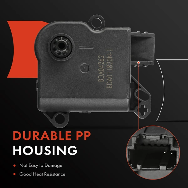 2 Pcs Main Mode Floor HVAC Blend Door Actuator for Ford Mustang 2010-2014