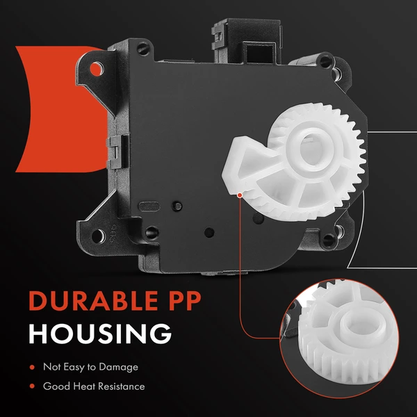 3 Pcs Main HVAC Blend Door Actuator with 5-Blade for Toyota Camry 2012-2017