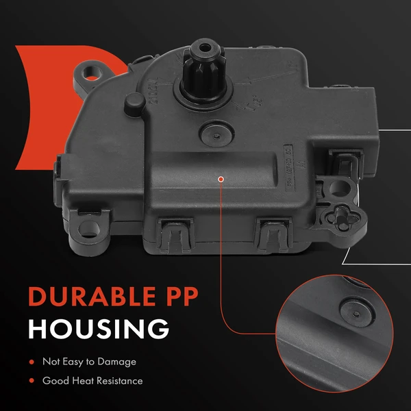 HVAC Blend Door Actuator with 4+1 Blades for Ford Fusion Edge Lincoln MKZ MKX