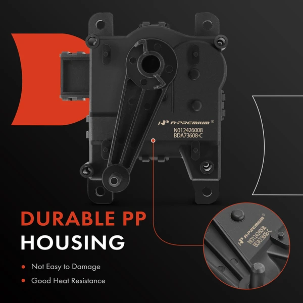 Auxiliary HVAC Heater Blend Door Actuator for Honda Passport 19-21 Pilot Ridgeline