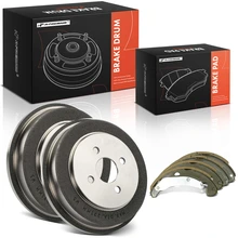 6 Pcs Rear Brake Drums & Ceramic Brake Shoes for 2003-2007 Saturn Ion