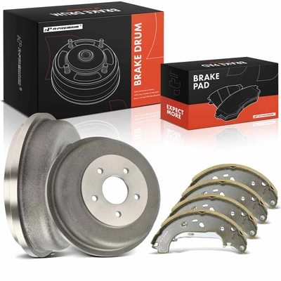 Rear Brake Drums & Ceramic Brake Shoes