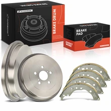Rear Brake Drums & Ceramic Brake Shoes for 2009-2019 Toyota Corolla