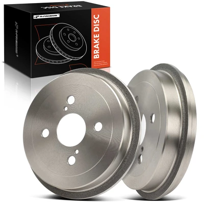 2 Pcs Rear Brake Drum