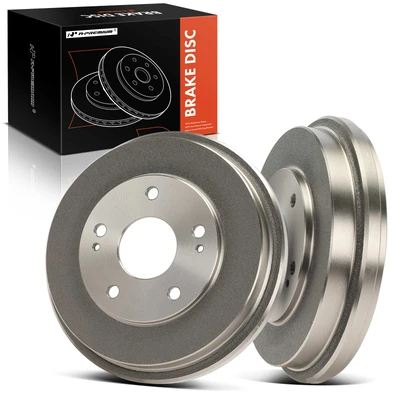 2 Pcs Rear Brake Drum