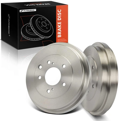 2 Pcs Rear Brake Drum