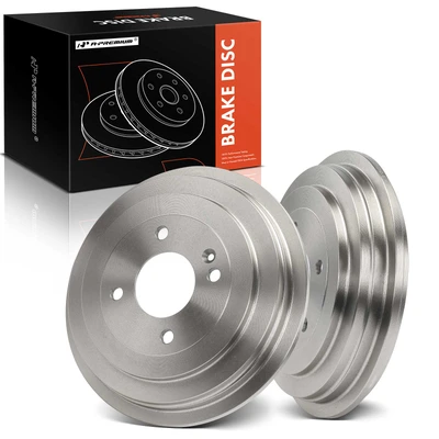 2 Pcs Rear Brake Drum