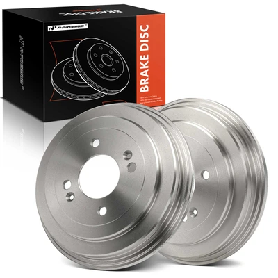 2 Pcs Rear Brake Drum