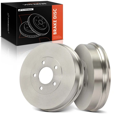 2 Pcs Rear Brake Drum