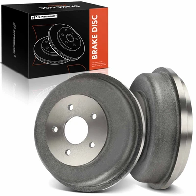 2 Pcs Rear Brake Drum