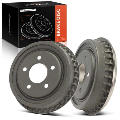 2 Pcs Rear Brake Drum