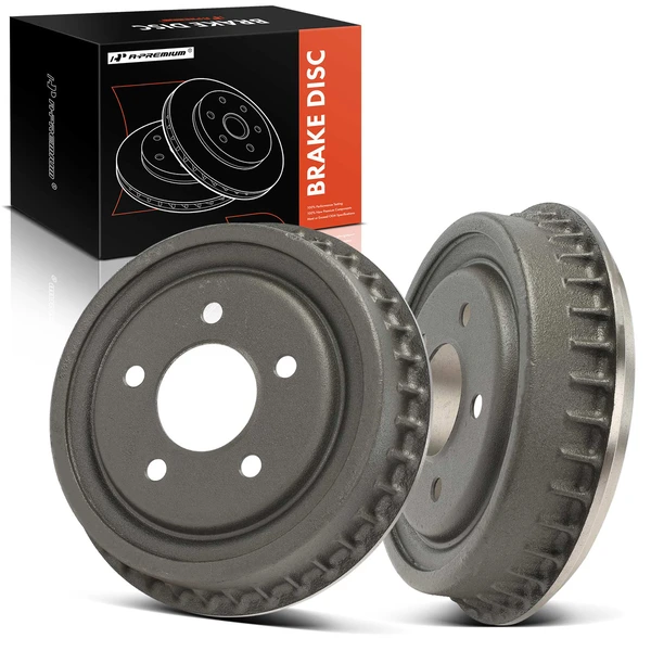 2 Pcs Rear Brake Drum for Ford Ranger 1998-2009 Mazda B4000