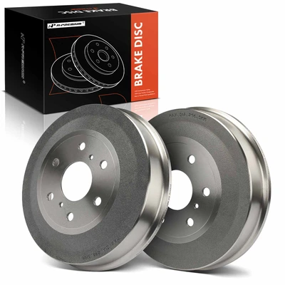 2 Pcs Rear Brake Drum