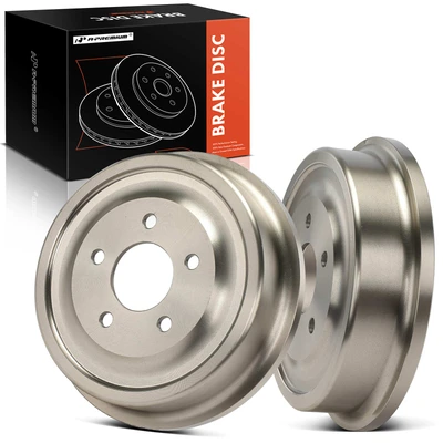 2 Pcs Rear Brake Drum