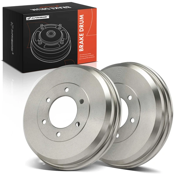 2 Pcs Rear Brake Drum for 2007-2008 Isuzu i-370