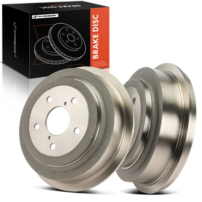 2 Pcs Rear Brake Drum