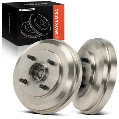 2 Pcs Rear Brake Drum