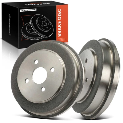 2 Pcs Rear Brake Drum