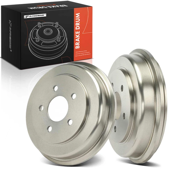 2 Pcs Rear Brake Drum for 2007-2008 Pontiac G5