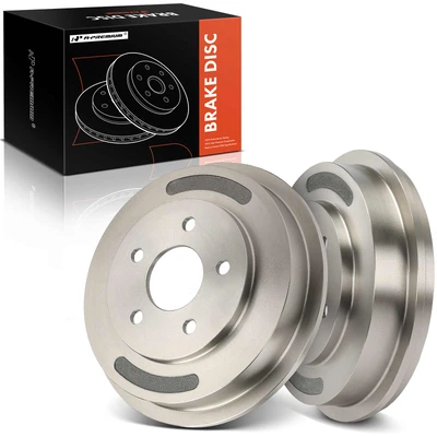 2 Pcs Rear Brake Drum