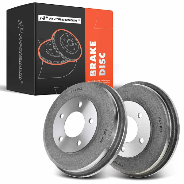 2 Pcs Rear Brake Drum for Ford Escape 01-07 Mazda Tribute 01-06 Mercury Mariner