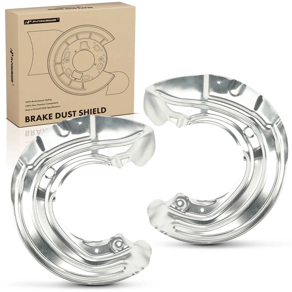 2 Pcs Front Brake Dust Shield for 2013-2015 BMW ActiveHybrid 3