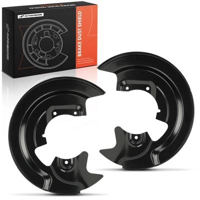 2 Pcs Front Driver & Passenger Brake Dust Shield