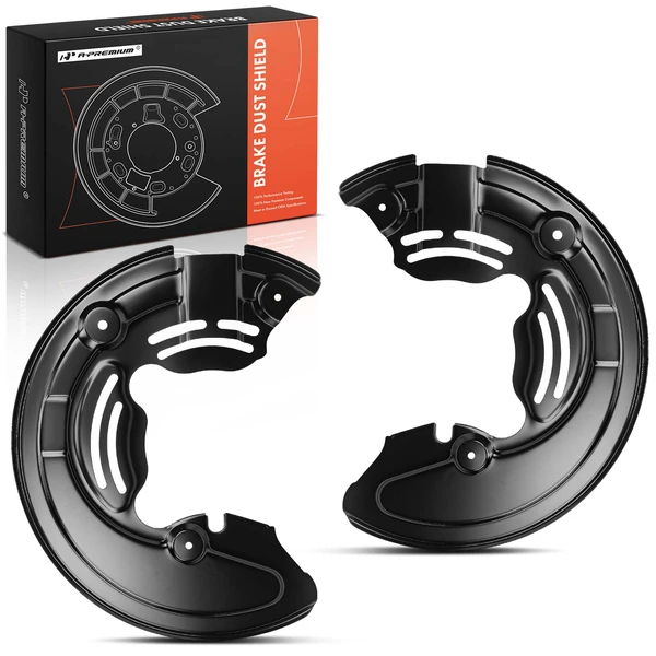 2 Pcs Front Driver & Passenger Brake Dust Shield for 2010-2020 Ford F-150