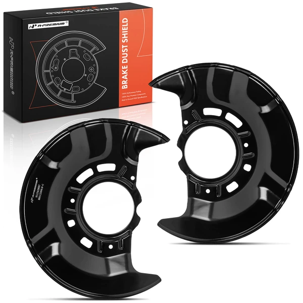 2 Pcs Front Driver & Passenger Brake Dust Shield for Toyota Corolla 2009-2013 Built in Japan