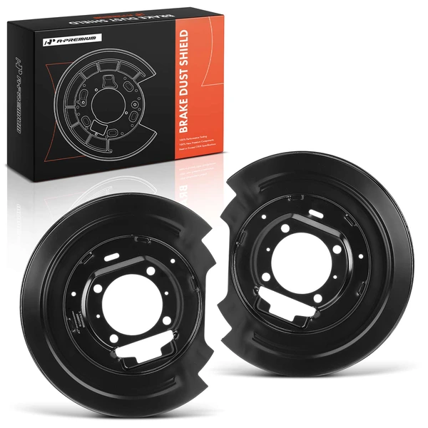 2 Pcs Rear Driver & Passenger Brake Dust Shield for Ford F-150 F-250 Expedition Lincoln Navigator