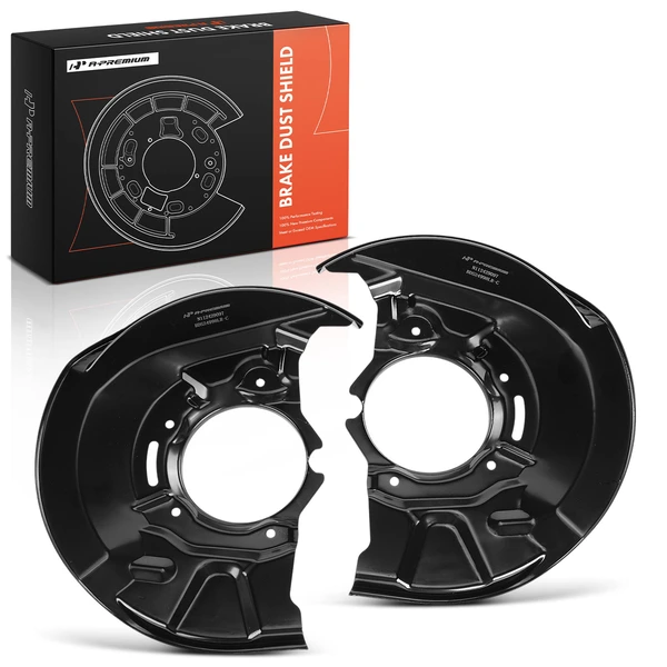 2 pcs Front Driver & Passenger Brake Dust Shield for Toyota Camry 1993-2001 Naturally Aspirated