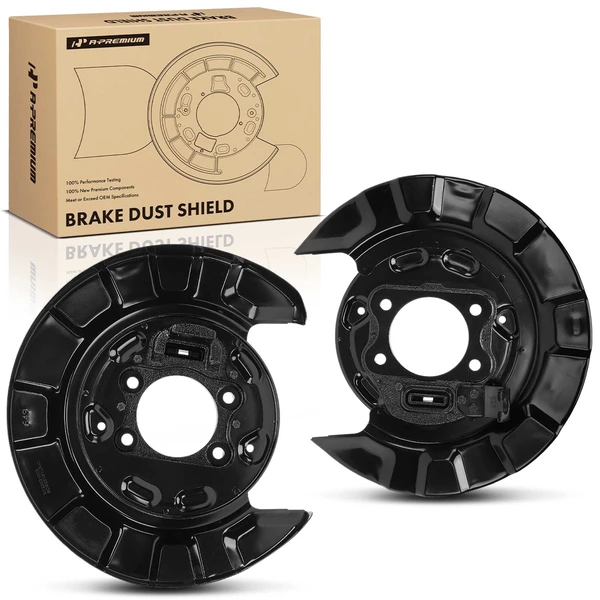 2 Pcs Rear Driver & Passenger Brake Dust Shield for 2005-2010 Hyundai Sonata