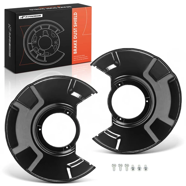 2 Pcs Front Black Brake Dust Shield for 2018-2022 Honda Accord