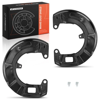 2 Pcs Front Brake Dust Shield with Hardware