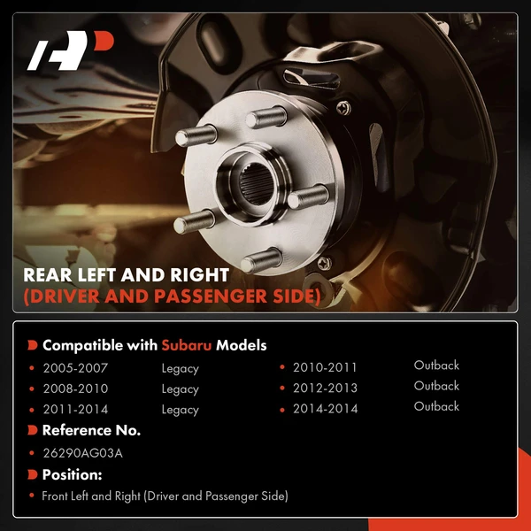 2 Pcs Front Brake Dust Shield for Subaru Legacy 2005-2014 Outback 2010-2014