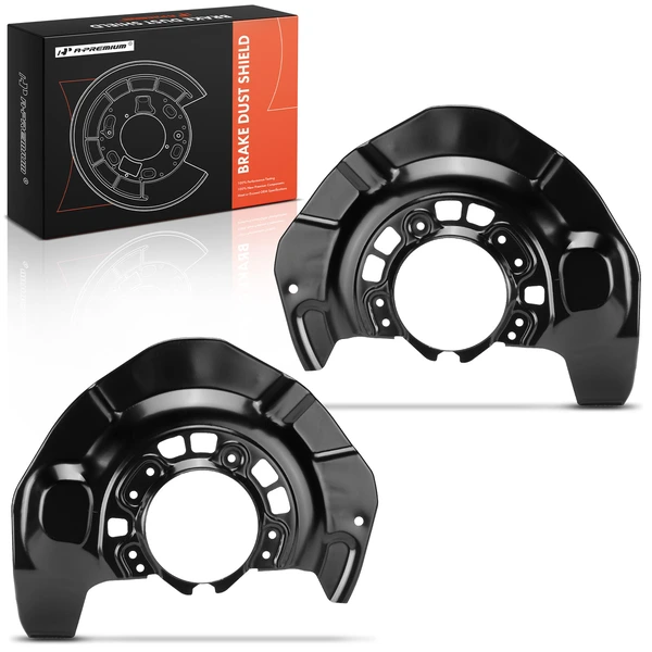 2 Pcs Front Driver & Passenger Brake Dust Shield for Toyota Highlander Lexus RX330 RX350 RX400h